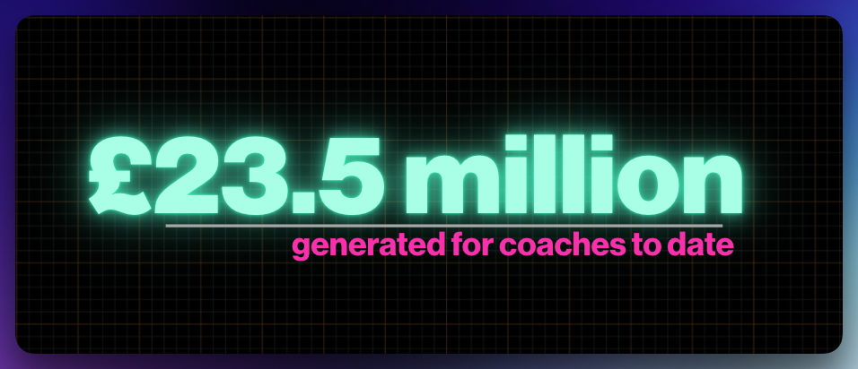 £23.5 million generated for coaches to date